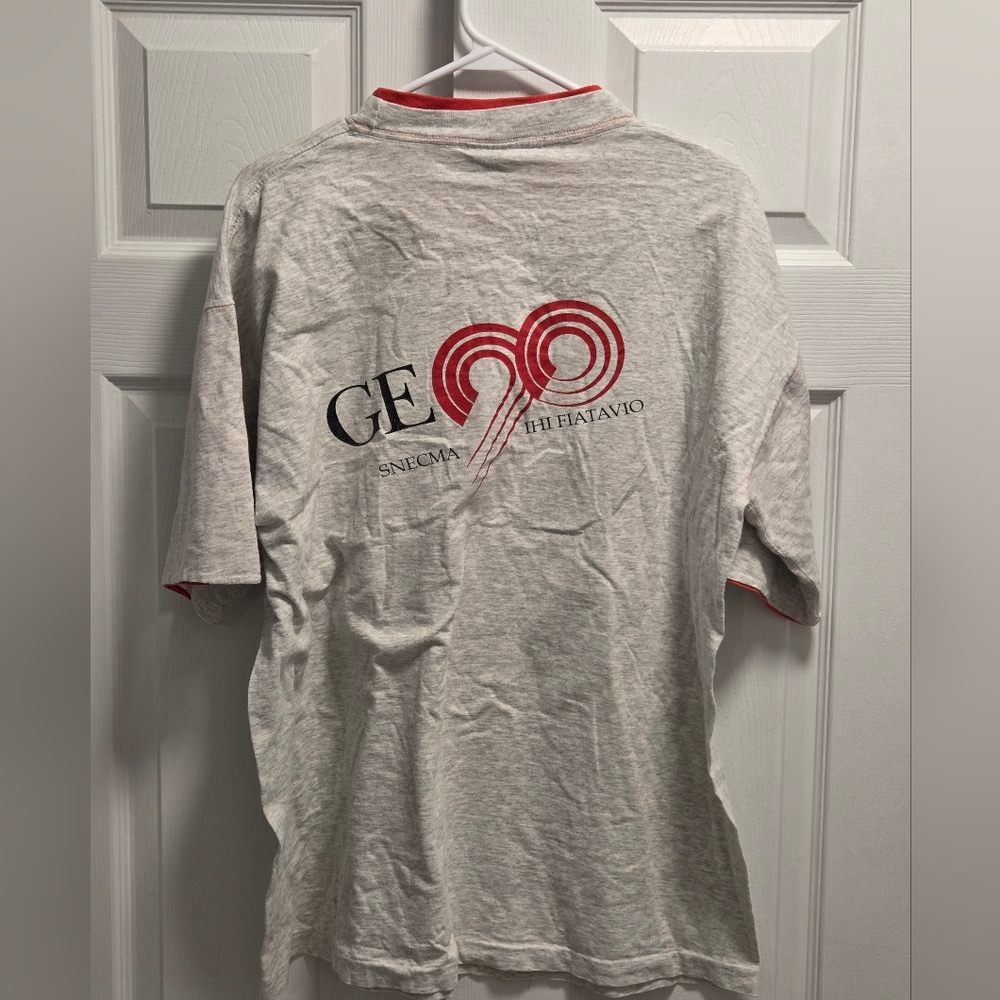 (5/$25) Vintage Signal Sport Red Trim GE Aircraft Engines Rutland Vermont Tee XL